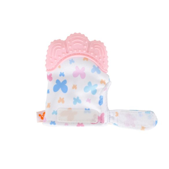 Olive szilikon rágóka fogzáshoz rózsa