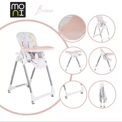 MONI Bueno etetőszék állítható pink