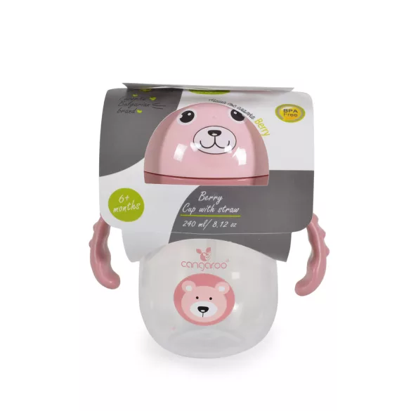 Cangaroo Berry itatópohár 240ml pink