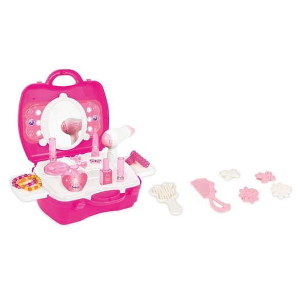 PILSAN fodrász szett babáknak bőröndben PINK