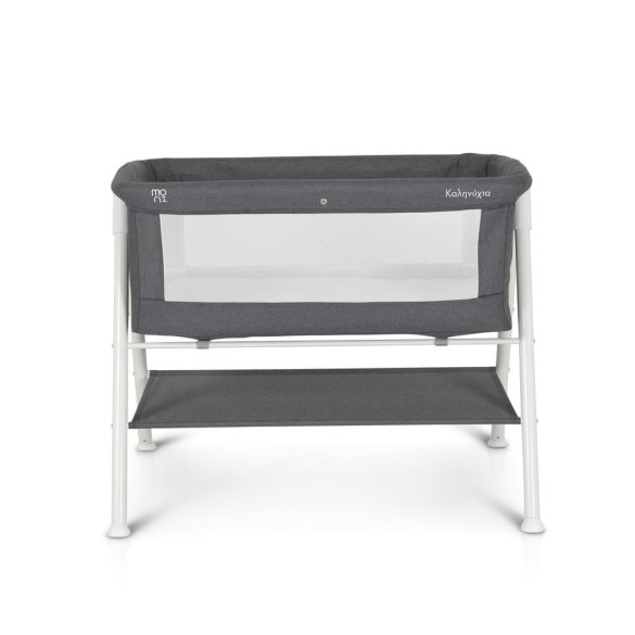 MONI Kalinihta újszülött babaágy önálló, 11 kg, 1 szint fehér láb grafit