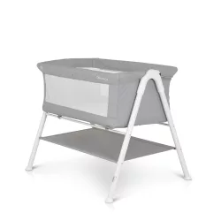   MONI Kalinihta újszülött babaágy önálló, 11 kg, 1 szint fehér láb szürke