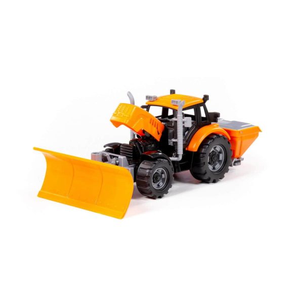 Polesie Toys  91772 lendkerekes, hókotró traktor SÁRGA