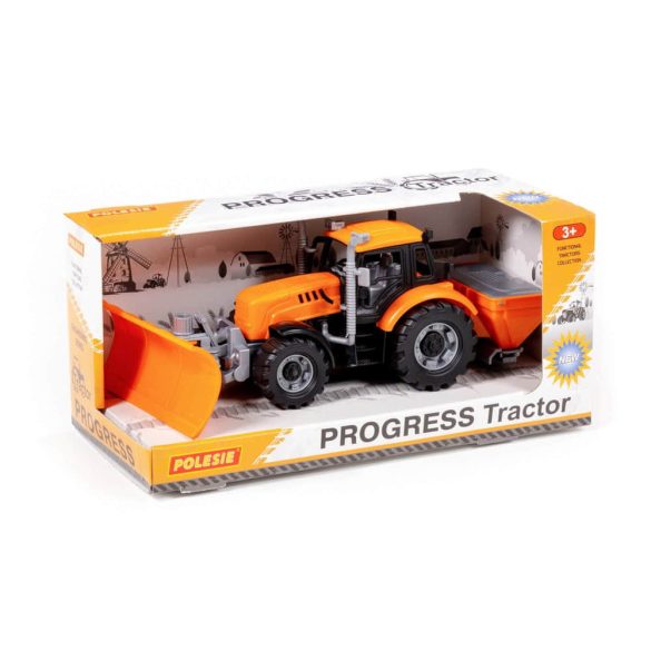 Polesie Toys  91772 lendkerekes, hókotró traktor SÁRGA