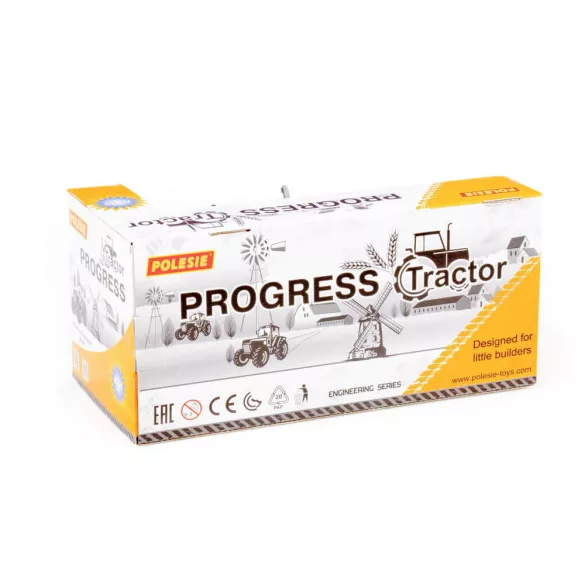 Polesie Toys  91772 lendkerekes, hókotró traktor SÁRGA