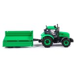 POLESIE Toys lendkerekes  traktor dönthető utánfutóval ZÖLD