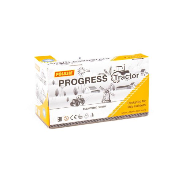 Polesie PROGRESS farm traktor 24 cm FEKETE/SÁRGA