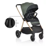 Cangaroo Hydra 2in1 babakocsi zöld