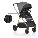 Cangaroo Hydra 2in1 babakocsi szürke