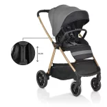 Cangaroo Hydra 2in1 babakocsi szürke