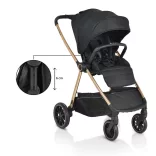Cangaroo Hydra 2in1 babakocsi fekete