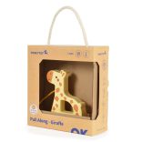 FAJÁTÉK húzható zsiráf SÁRGA