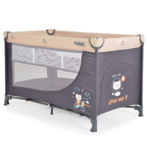MONI Tommy összecsukható utazóágy 2 szintes, kibújós bézs