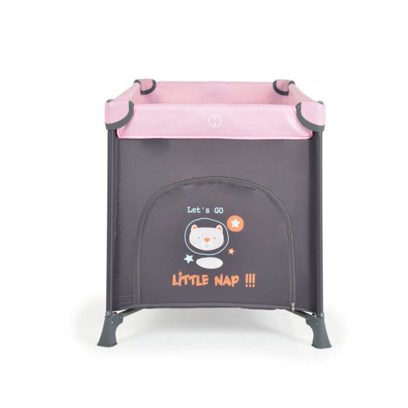 MONI Tommy összecsukható utazóágy 2 szintes, kibújós pink