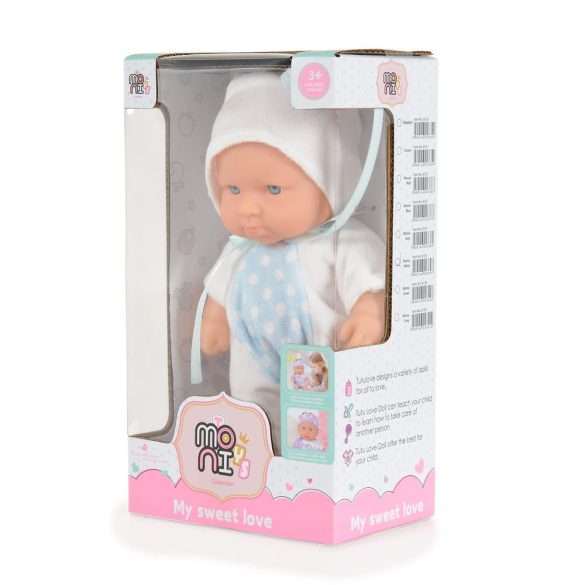 Moni Toys Baba 20 cm 6126 fehér/kék