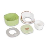 RUM BABA 2in1 bili átalakítható wc szűkítő+fellépő, szilikon ülés ZÖLD