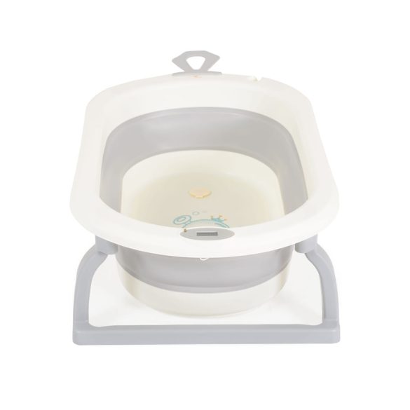 TERRA összecsukható kád digitális hőmérővel SZÜRKE