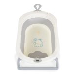 TERRA összecsukható kád digitális hőmérővel SZÜRKE