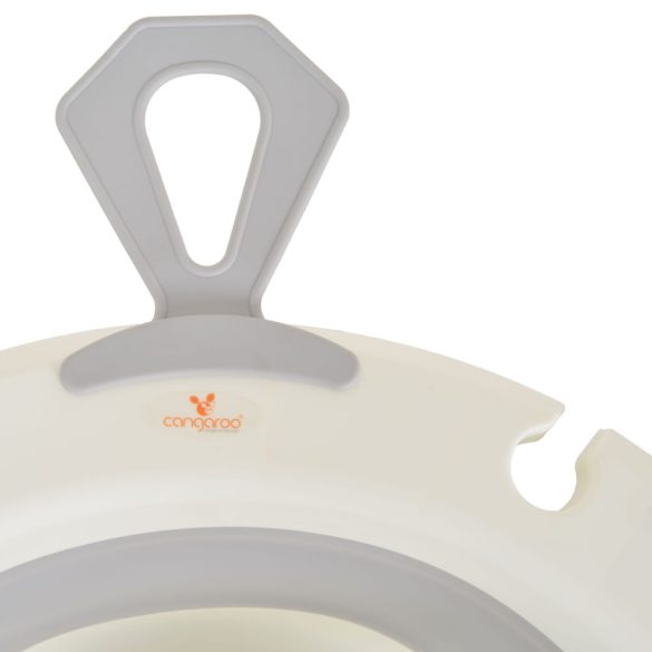 TERRA összecsukható kád digitális hőmérővel SZÜRKE