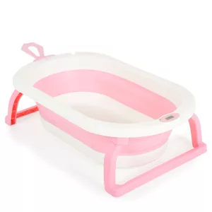 TERRA összecsukható kád digitális hőmérővel PINK