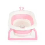 TERRA összecsukható kád digitális hőmérővel PINK