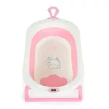 TERRA összecsukható kád digitális hőmérővel PINK