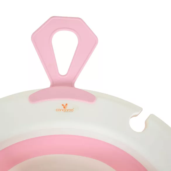 TERRA összecsukható kád digitális hőmérővel PINK