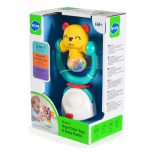 HOLA játék etetőszékre 2IN1 rágóka SÁRGA MACI