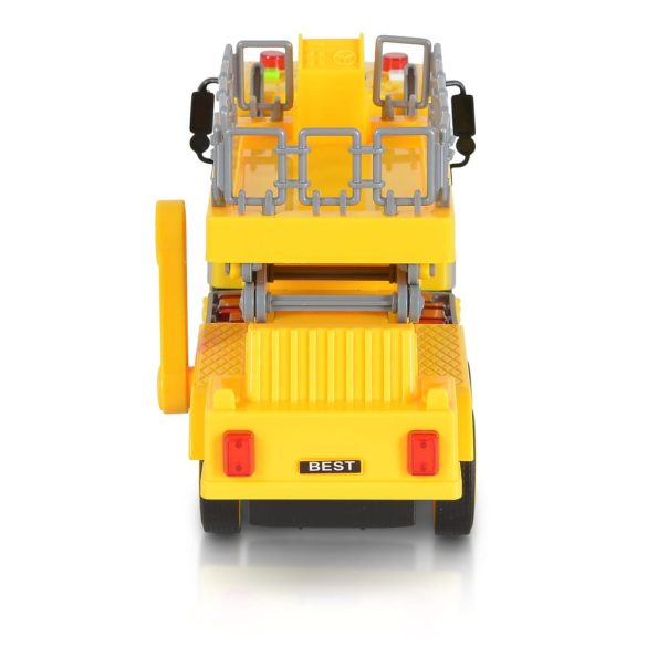 Moni Toys Kisautó emelődarus teherkocsi 1:16 sárga