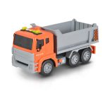 MONI dömper hangokkal, fényekkel 1:12 méret 30cm NARANCS/SZÜRKE