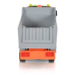 MONI dömper hangokkal, fényekkel 1:12 méret 30cm NARANCS/SZÜRKE