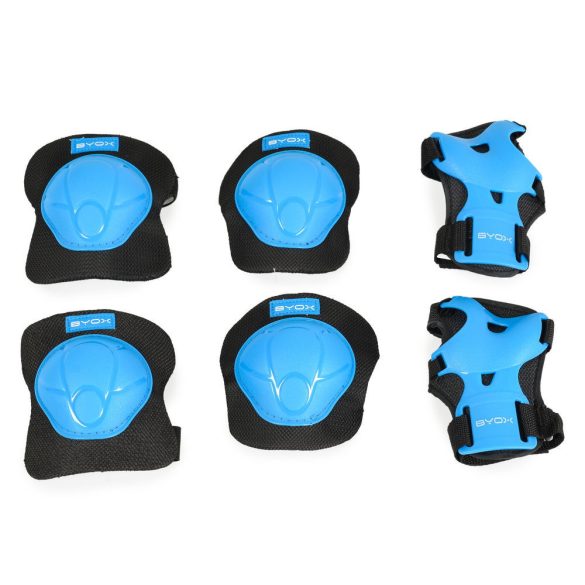 BICIKLIS védőfelszerelés térd, könyök, kézvédő szett A osztály 25kgig KÉK