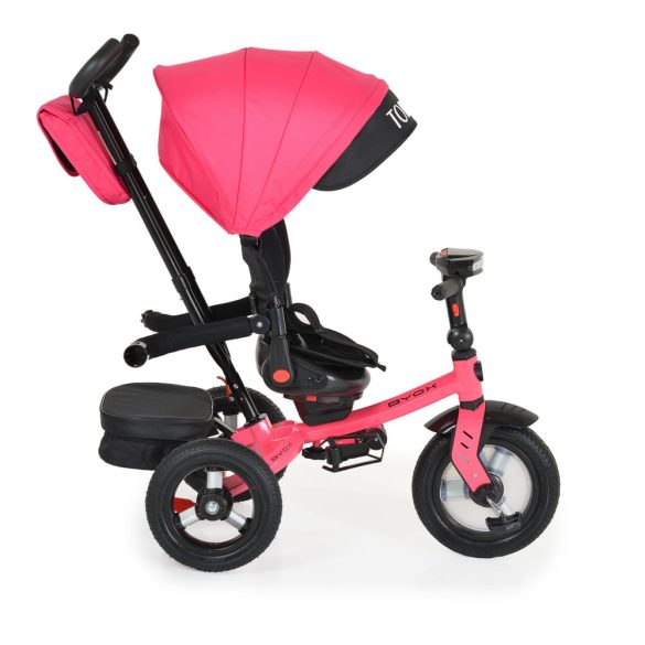 BYOX Tornado szülőkaros tricikli 25kg ig 360f forgatható pink