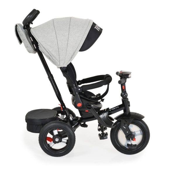 BYOX Tornado szülőkaros tricikli 25kg ig 360f forgatható vszürke