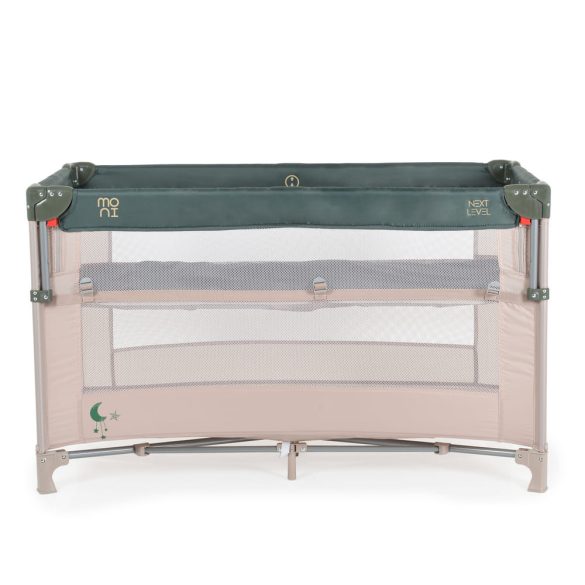 MONI Next level utazóágy lehajtható oldalfal 2 szint zöld