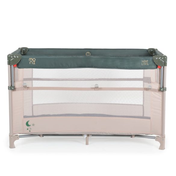 MONI Next level utazóágy lehajtható oldalfal 2 szint zöld