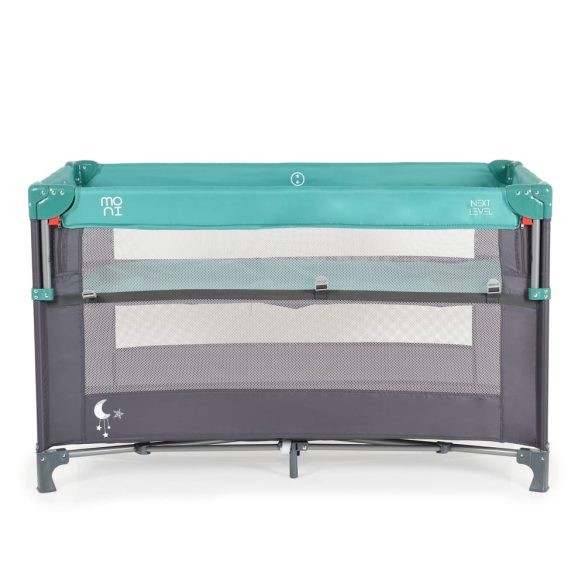 MONI Next level utazóágy lehajtható oldalfal 2 szint türkiz