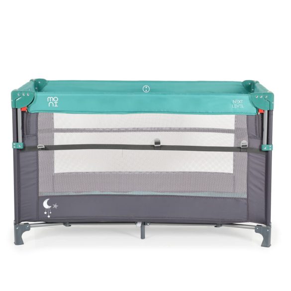 MONI Next level utazóágy lehajtható oldalfal 2 szint türkiz