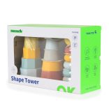 FAJÁTÉK toronyépítő 3 dbos szett MONTESSORI PASZTELL