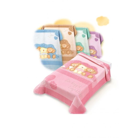 Belpla Baby perla gold pléd (543) 80*110 lila dobozos