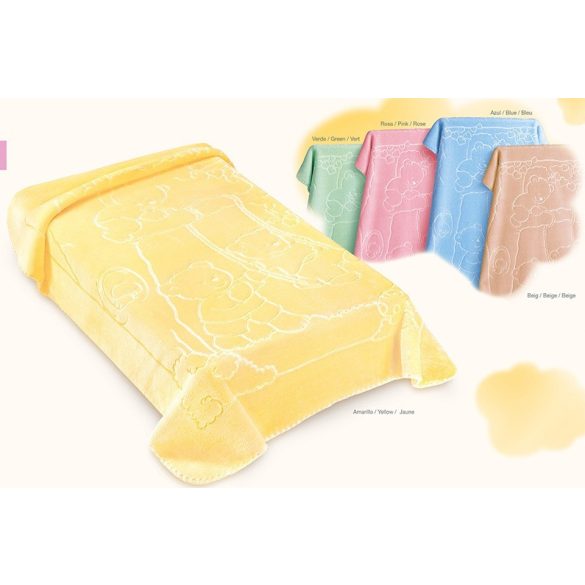 Belpla Baby perla pléd (517) 80*110 yellow -tasakos