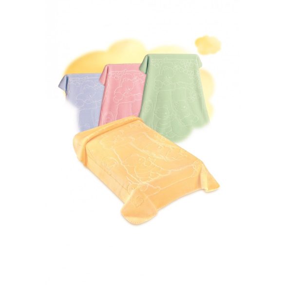 Belpla Baby perla pléd (517) 110*140 zöld - dobozos