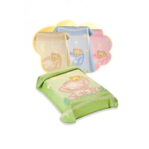 Belpla Baby perla gold pléd (535) 110*140 zöld - dobozos