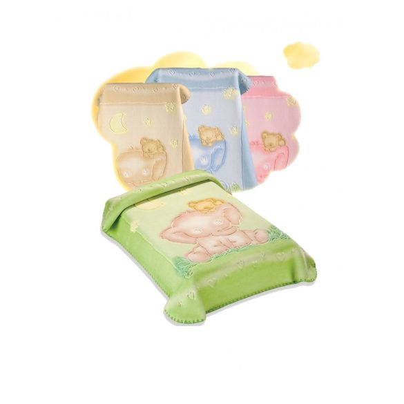 Belpla Baby perla gold pléd (535) 110*140 sárga - dobozos