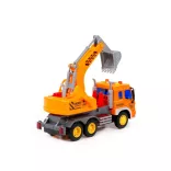Polesie Toys  exkavátoros teherautó City SÁRGA