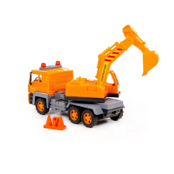 Polesie EXCAVATOR 2in1 teherautó és homlokrakodó NARANCS