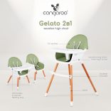 GELATO fa etetőszék 2in1 MENTA