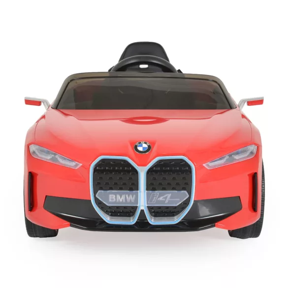 BO BMW i4 elektromos kisautó 2motor, 115cm, 30kg-ig PIROS
