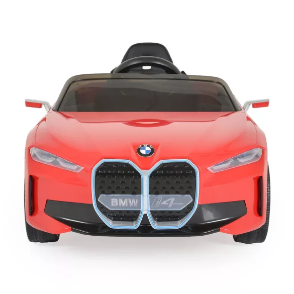 BO BMW i4 elektromos kisautó 2motor, 115cm, 30kg-ig PIROS