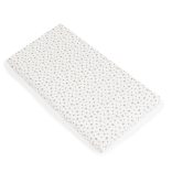 CLASSICO szivacsmatrac 9cm 120x60cm textil huzat FEHÉR csillagos